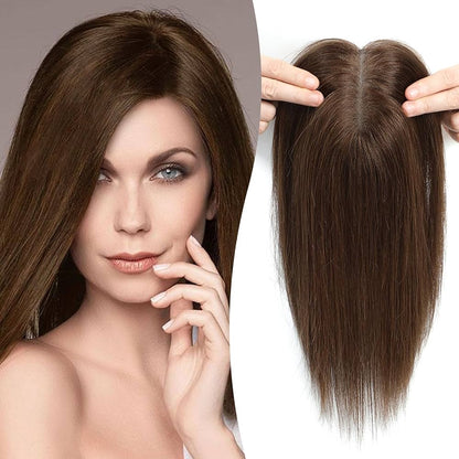 2025 New Breathable Straight Hair Topper-For Natural Coverage of Thinning Hair