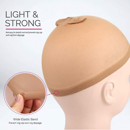 5 Pack Wig Caps For Lace Front Wig, Stocking Wig Cap For Women, Bald Cap For Wigs