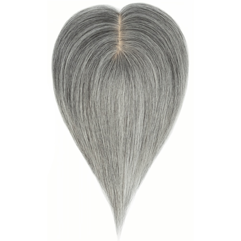 Luxury Blonde Highlights Straight Hair Topper for Women | Silk Base Human Hair Piece