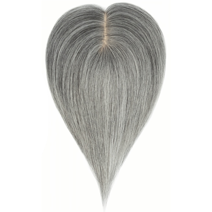 Luxury Blonde Highlights Straight Hair Topper for Women | Silk Base Human Hair Piece