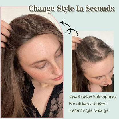 Luxury Silk Scalp Hair Topper – Instantly Boost Your Volume & Confidence