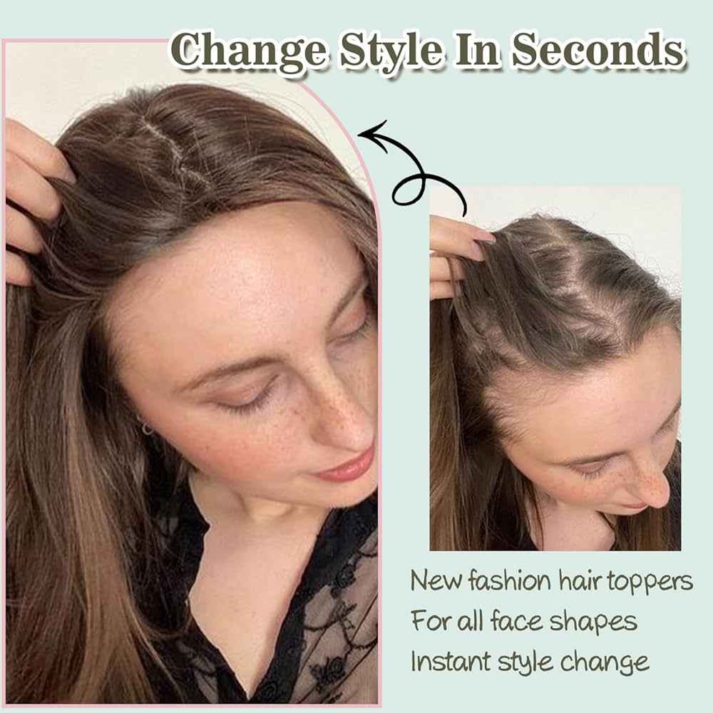 Hot Sale Full Hair Volume Crown Hair Topper For Women With Thinning Hair