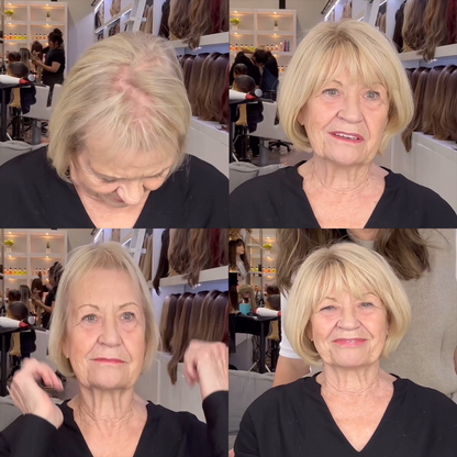 The most popular style of 2025 Younger Hair Topper with Bangs
