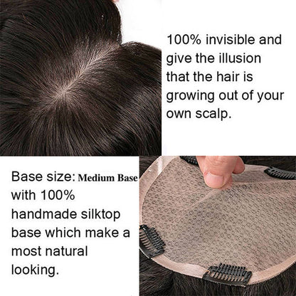 Nautal Curly Hair Toppers for Women with Thinning Hair