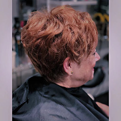 Natural Short Pixie Cut Hair Toppers for Women with Thinning Hair