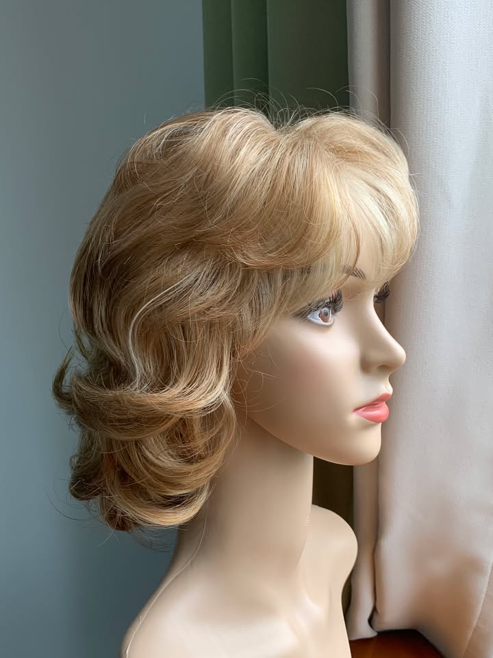 (Sheila Harrison) Curly Hair Wig With Bangs