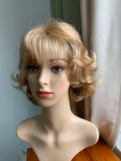 (Sheila Harrison) Curly Hair Wig With Bangs