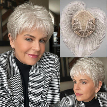 薄くなった頭頂部をこの魔法のヘアトッパーでカバー。超ナチュラル