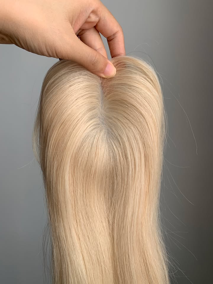 (Diane Ronan) 10*12cm Mono Base Curly Human Hair topper Without Bangs