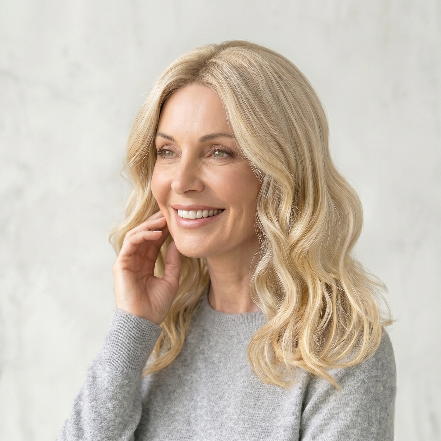Luxury Wavy Hair Topper For Women — Seamless Crown Coverage
