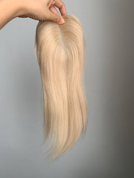 (Diane Ronan) 10*12cm Mono Base Curly Human Hair topper Without Bangs