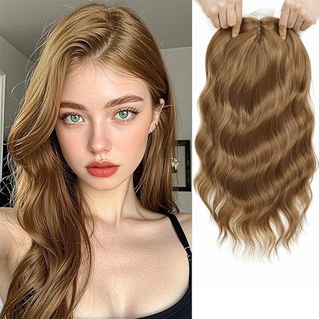 Blonde Wavy & Curly Hair Toppers Sale for Women