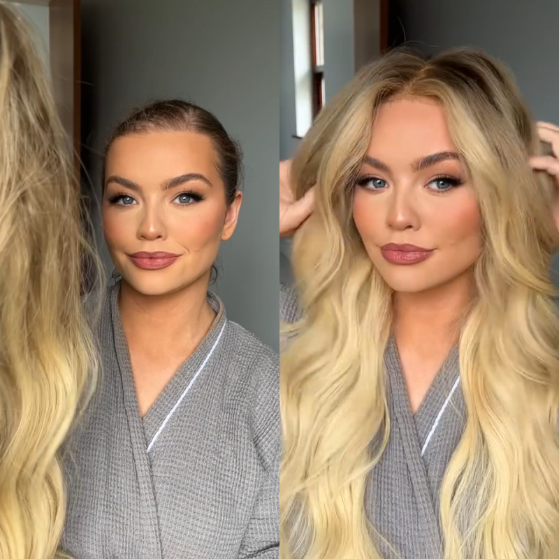 Blonde Wavy & Curly Hair Toppers Sale for Women