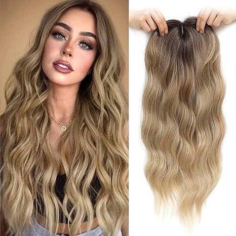 Blonde Wavy & Curly Hair Toppers Sale for Women