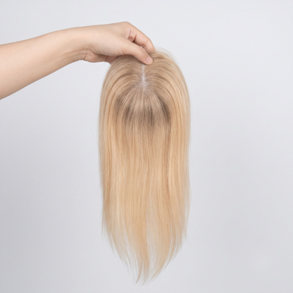 Full Hand Tied Premium Human Hair Top Pieces For Women