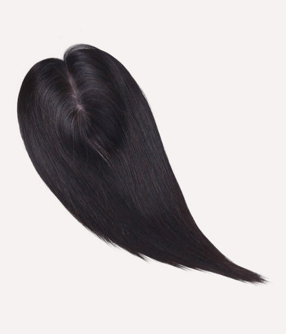 Silk Top Remy Human Hair Topper Real Hair Natural Straight |Can Be Colored|