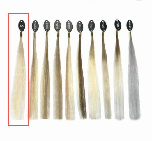 (Anita Miller) 60a Blonde Straight Human Hair Wig With Bangs