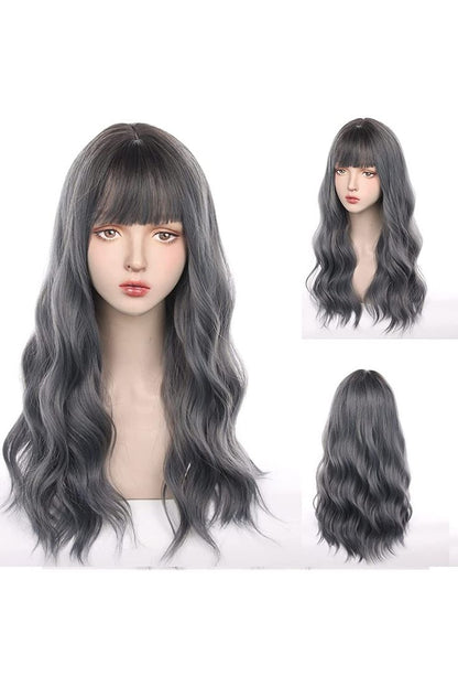 薄毛の方にも使える、贅沢で目立たないナチュラルウェーブヘアトッパー（前髪付き） 