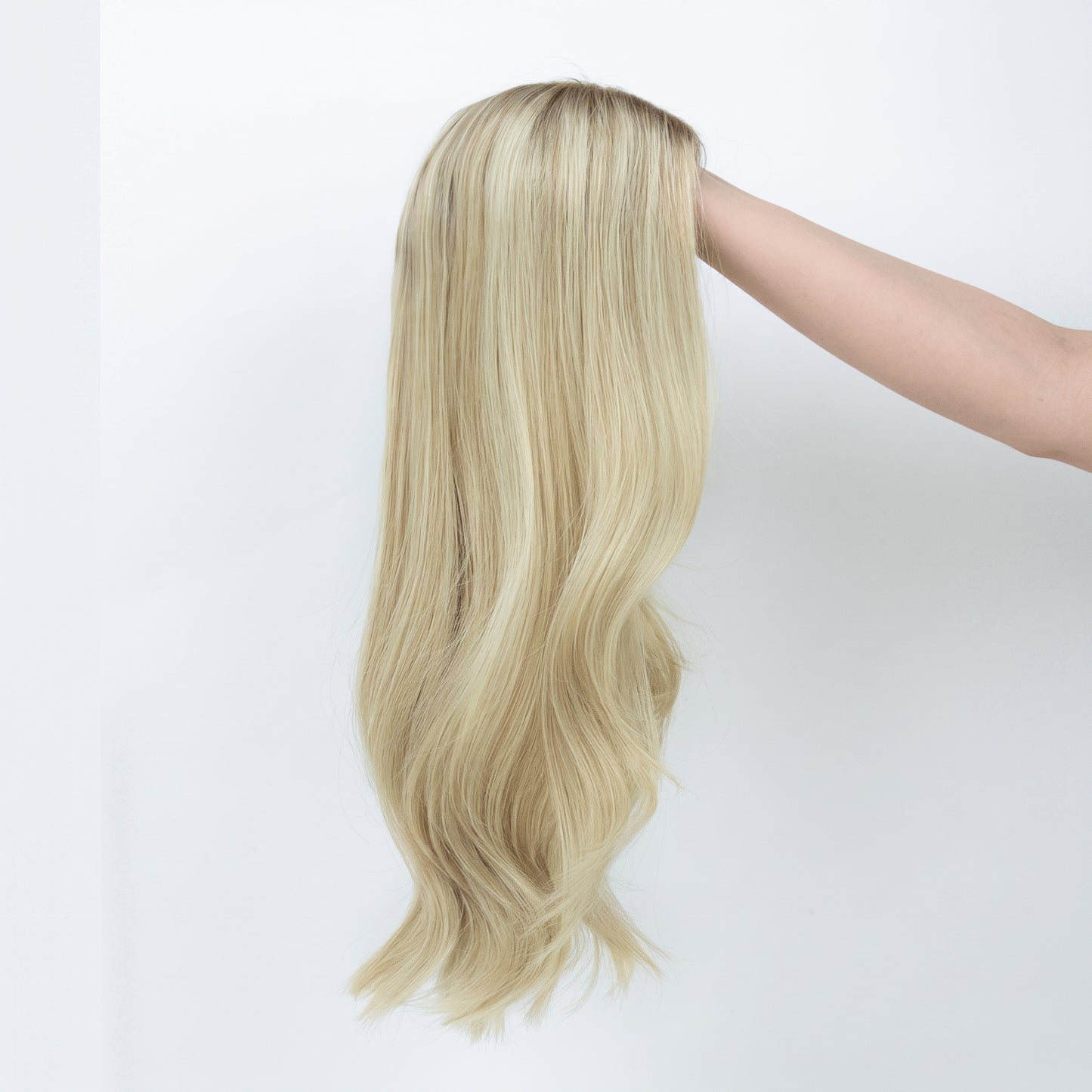 7"x8" Hand-Tied Mono Base Real Human Hair Topper | Seamless Lace Front, Lightweight & Realistic Density for Women