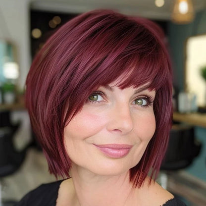 2025 New Straight Hair Topper With Bangs For  Women With Thinning Hair