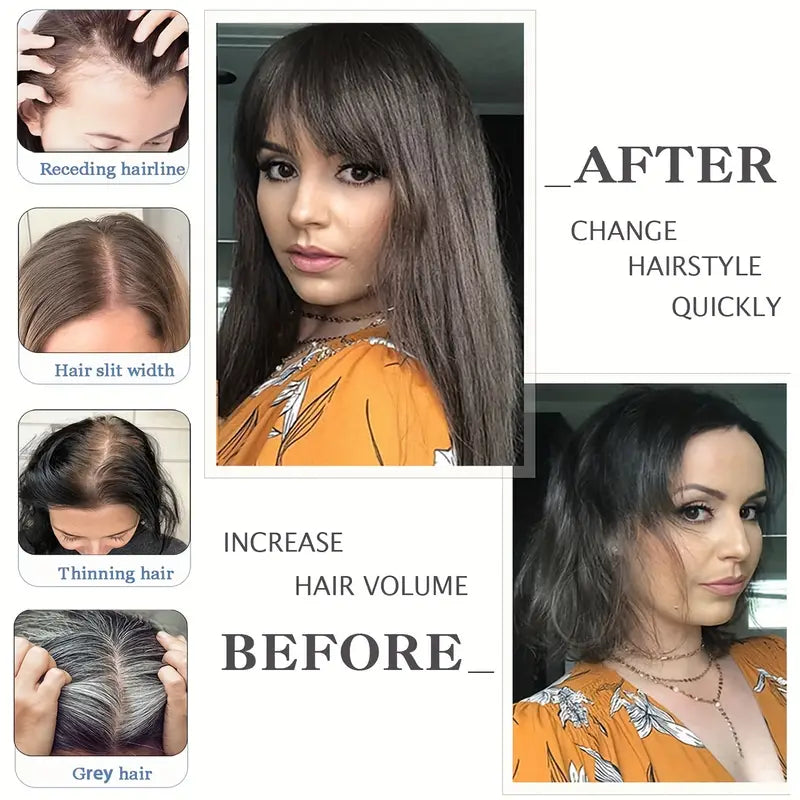 2025 New Straight Hair Topper With Bangs For  Women With Thinning Hair