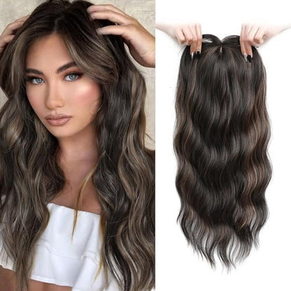 2025 New Lightweight&Breathable Wavy Hair Topper For Women With Thinning Hair