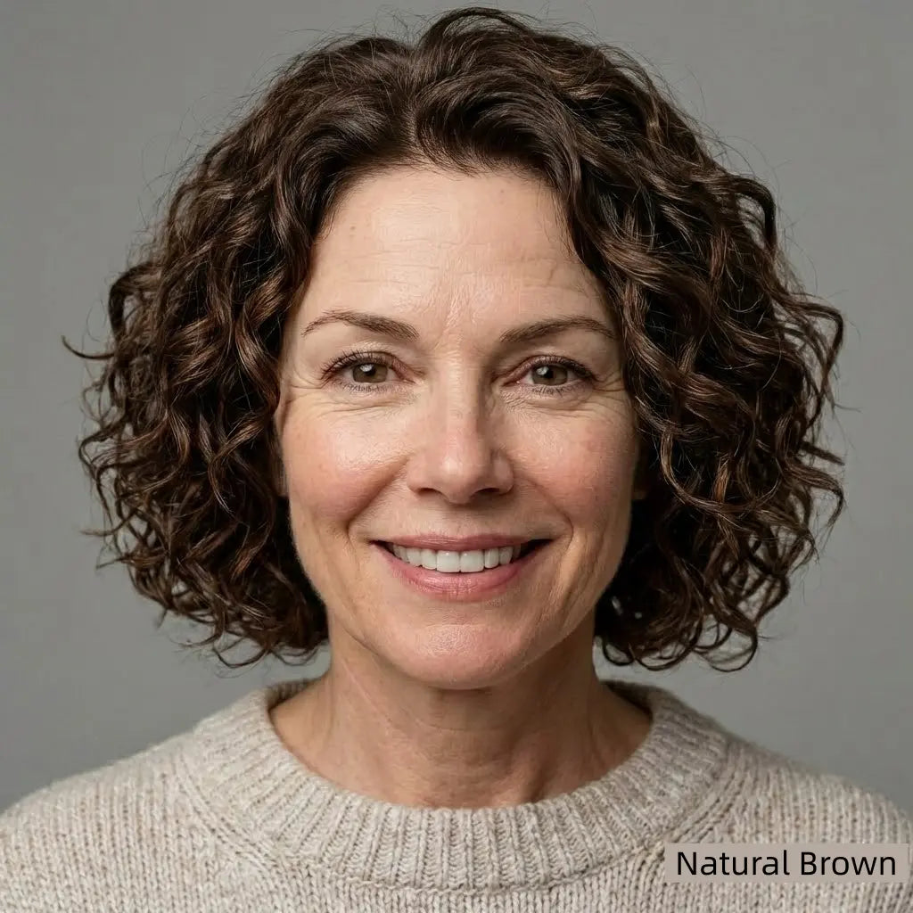 Premium Curly Mono Base Hair Toppers Human Hair for Women - VIVACROWN