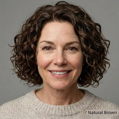 Premium Curly Mono Base Hair Toppers Human Hair for Women - VIVACROWN