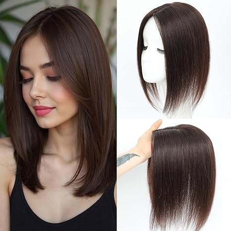 Breathable Straight Hair Topper-For Natural Coverage of Thinning Hair