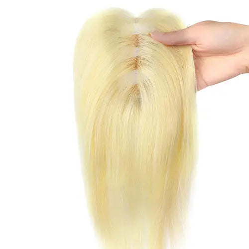 Best Breathable Real Hair Topper for Women Crown Topper No Bangs - VIVACROWN