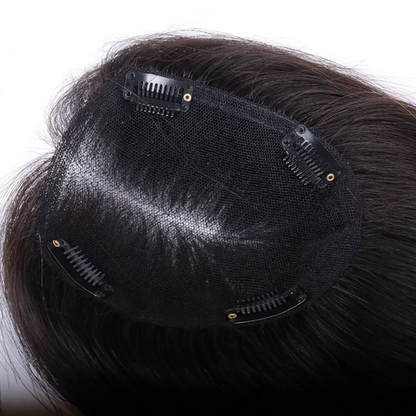 女性用ベスト通気性リアルヘアトッパークラウントッパー前髪なし