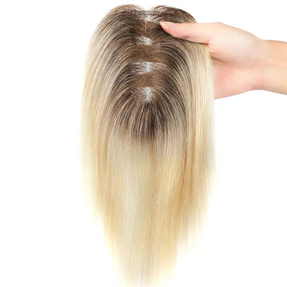 女性用ベスト通気性リアルヘアトッパークラウントッパー前髪なし