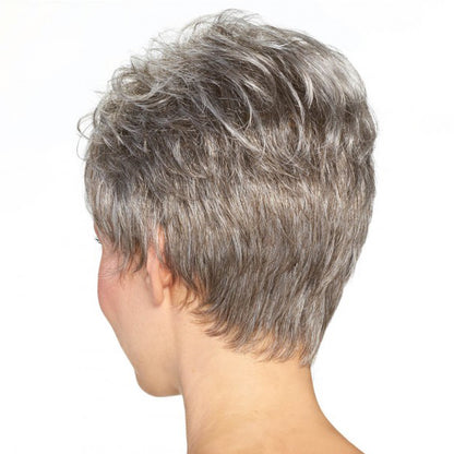 ショートトップピース 通気性ウィッグ ヘアピース 大きなカバー力 女性用かつら