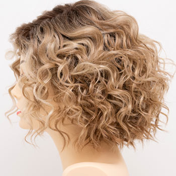 女性用ショートふわふわカーリークリップインヘアトッパー
