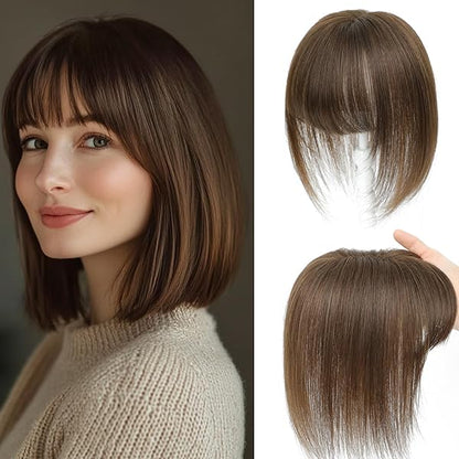 2025 New High-quality Straight Hair Topper With Bangs For Women With Thinning Hair
