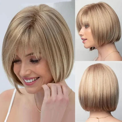 Breathable High Quality Hair Topper with Bangs for Women