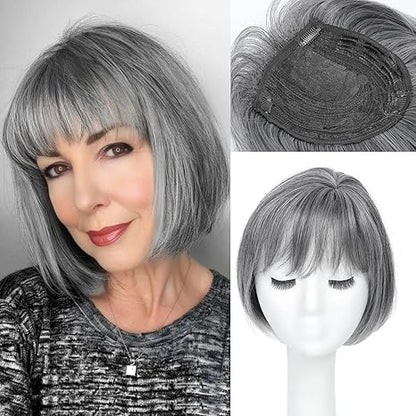 🔥The most popular style of 2025 Younger Hair Topper with Bangs