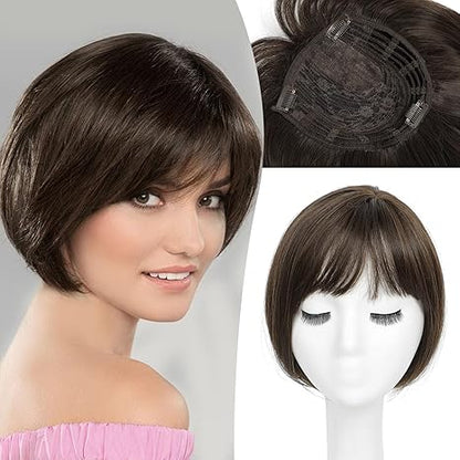 🔥The most popular style of 2025 Younger Hair Topper with Bangs