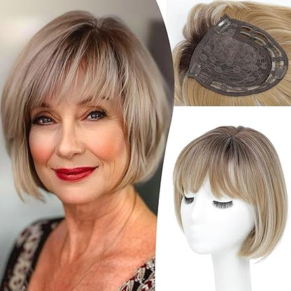 🔥The most popular style of 2025 Younger Hair Topper with Bangs