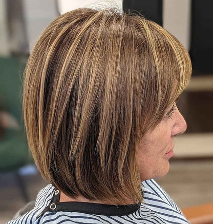 2025 New High-quality Straight Hair Topper With Bangs For Women With Thinning Hair