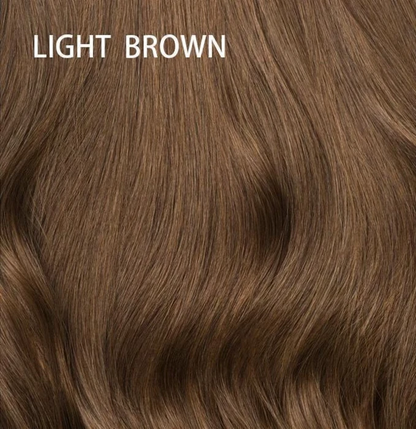 9x14cm Hand Tied Silk Base Hair Toppers for Women Real Human Hair with Bangs