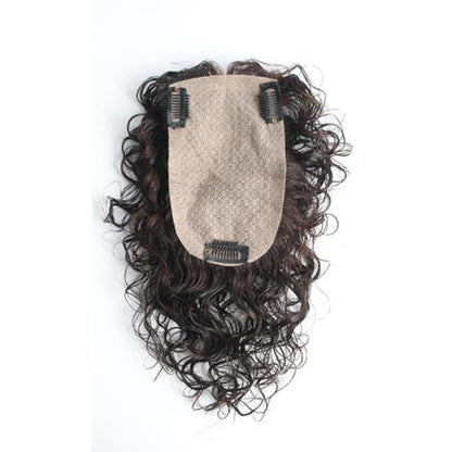 9*14 cm Natural Curly Hair Topper 100% Human Hair Lightweight And Breathable