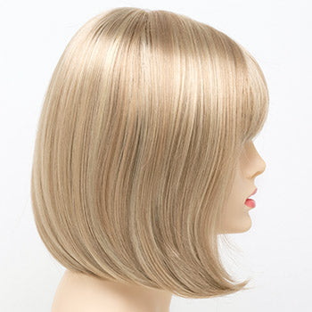 ユニークなデザインのストレート人毛、前髪付き、女性用ヘアトッパー