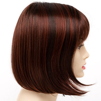 ユニークなデザインのストレート人毛、前髪付き、女性用ヘアトッパー