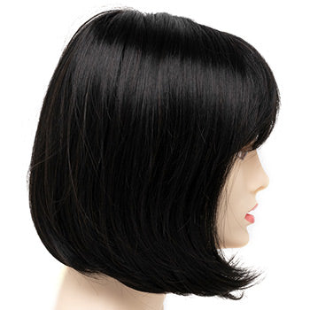 ユニークなデザインのストレート人毛、前髪付き、女性用ヘアトッパー