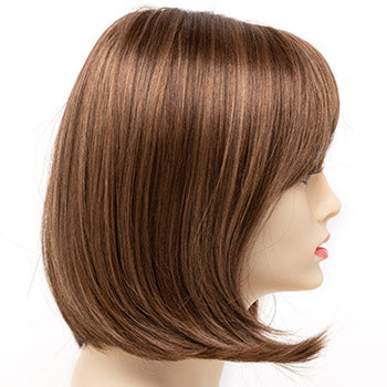 ユニークなデザインのストレート人毛、前髪付き、女性用ヘアトッパー