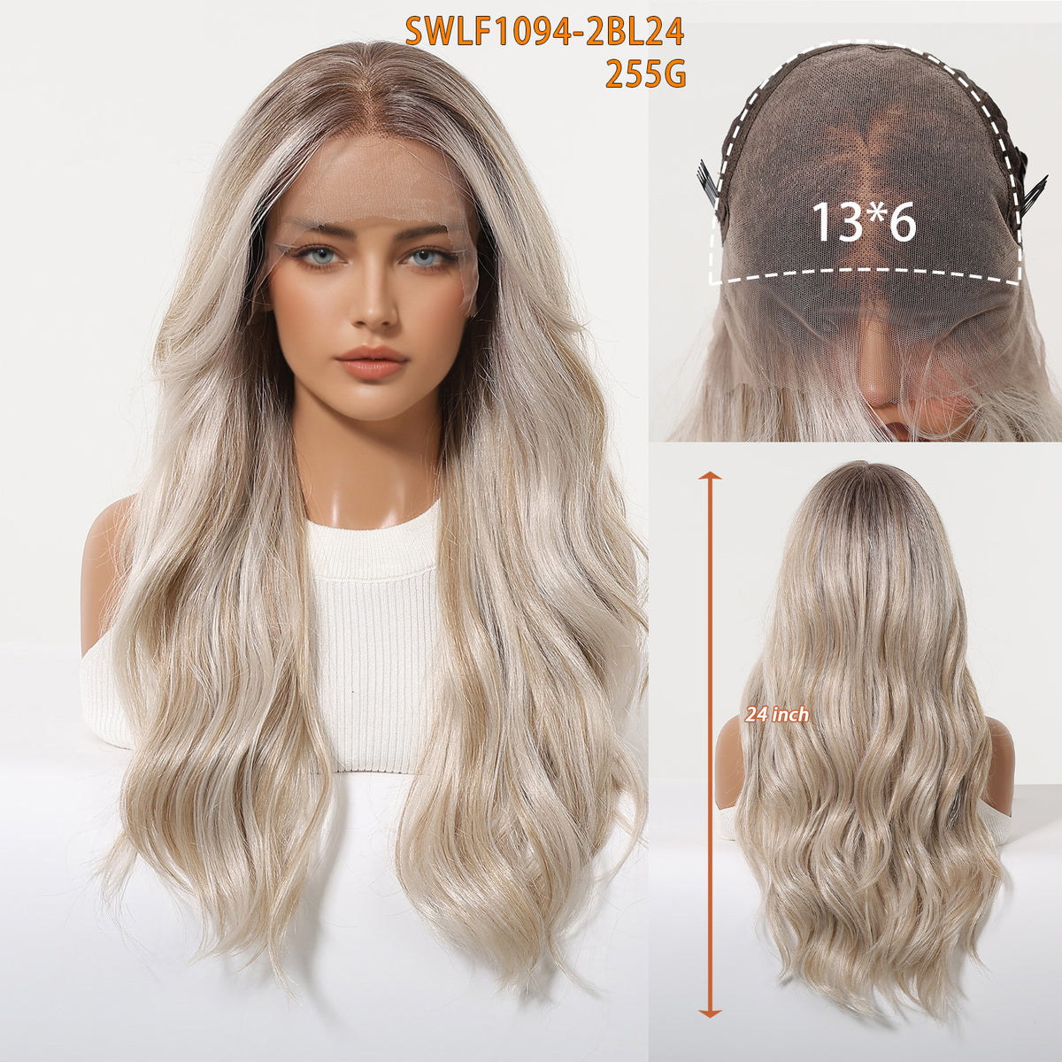 13''x6'' Lace Front Wigs for Women – Long Loose Curly Natural Texture & Heat Safe