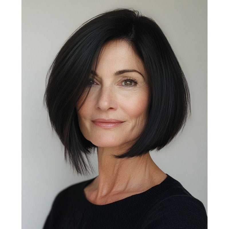 Straight Hair Topper for Crown Thinning – Natural Coverage at the Crown - VIVACROWN