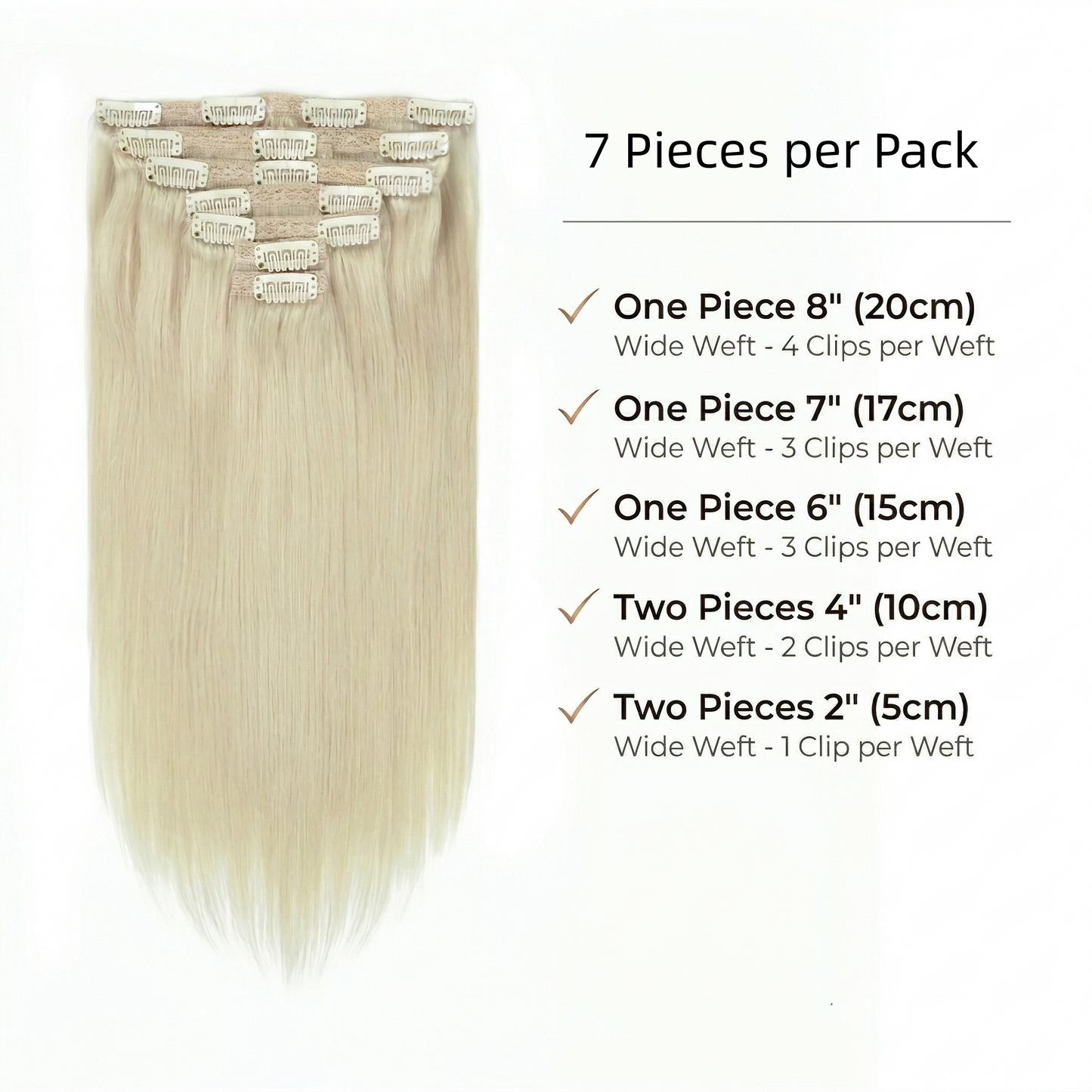 100% Human Hair Clip in Extensions - Mocha & Chestnut Balayage