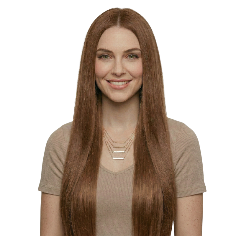 100% Human Hair Extensions Invisible Genius Weft (#30)